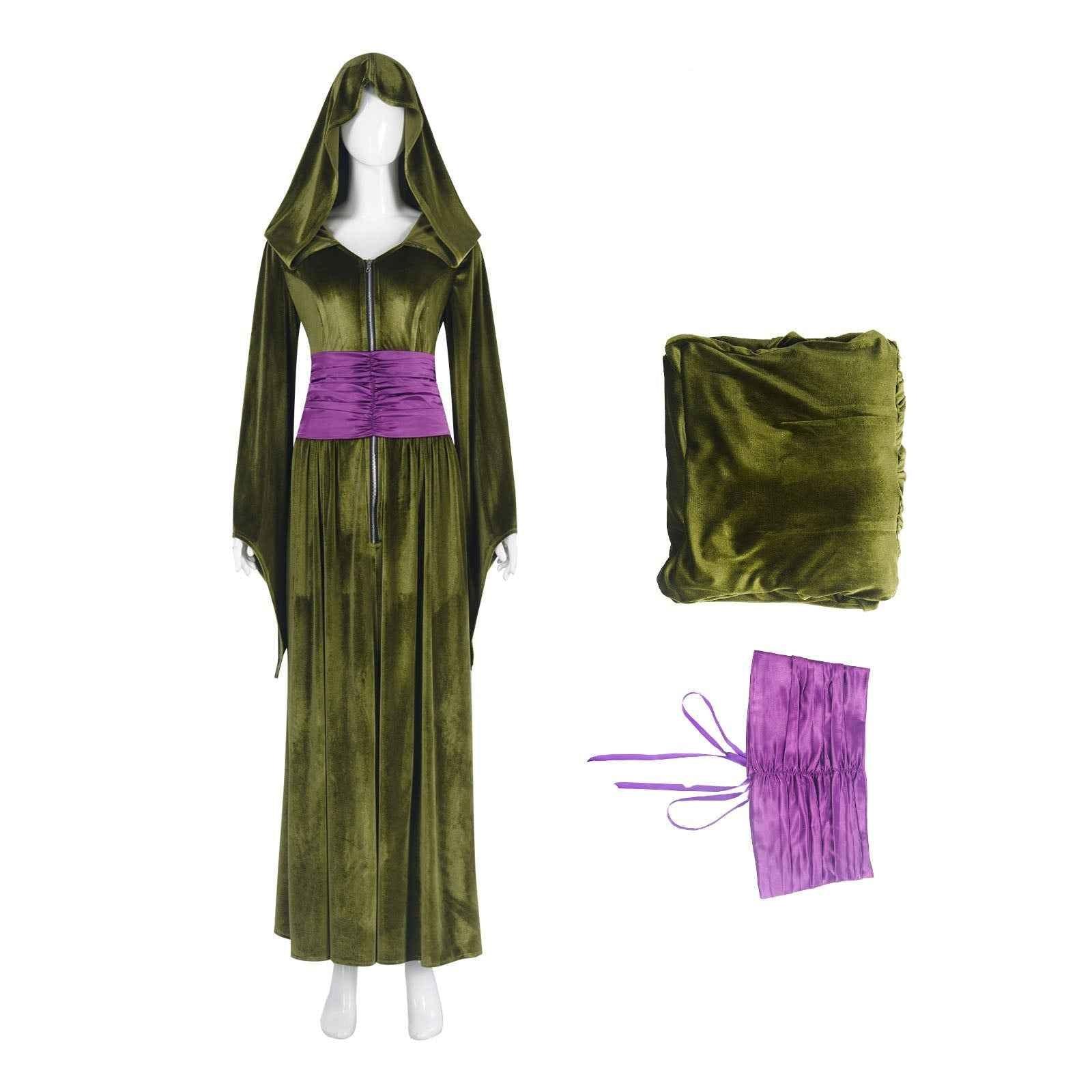 Queen Padme Amidala Cosplay Costume Green Dress Women Halloween