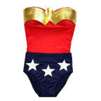 Wonder women Costume Set Bodysuit with bra Cosplay Halloween