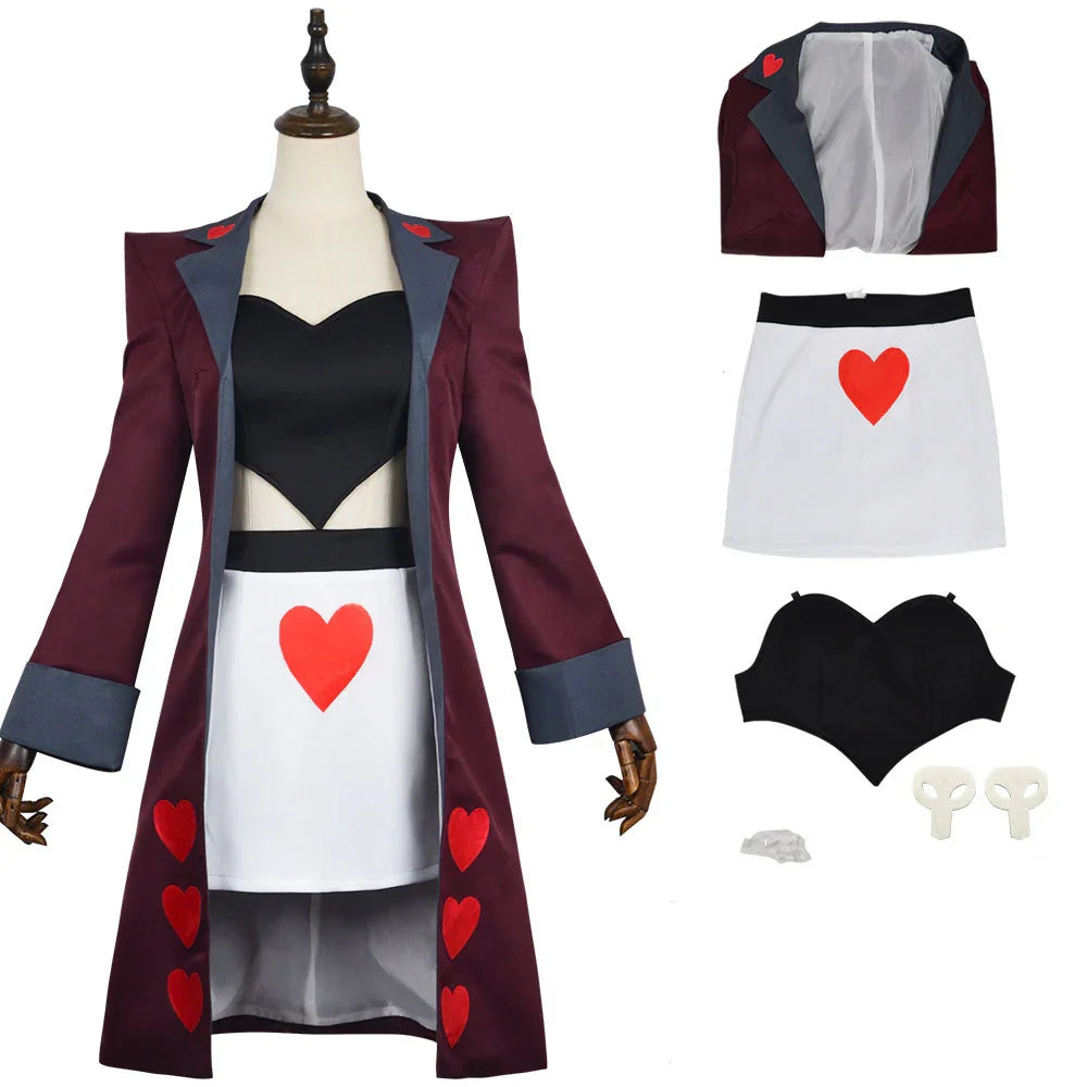 Hazbin Hotel Velvet Cosplay Costume Outfits Carnival Suit