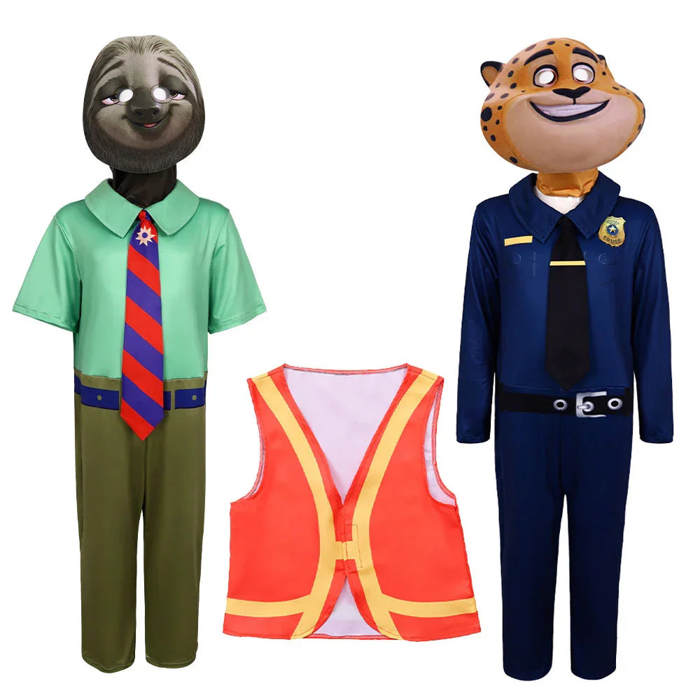 Zootopia 2 Flash Chief Bogo Cosplay Costume Carnival Suit