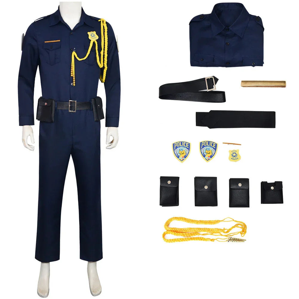 Zootopia 2 Nick Judy Police Uniform Cosplay Costume Carnival Suit