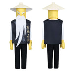 Kid's Ninjago Master Wu Costume Cosplay Party Carnival Adult