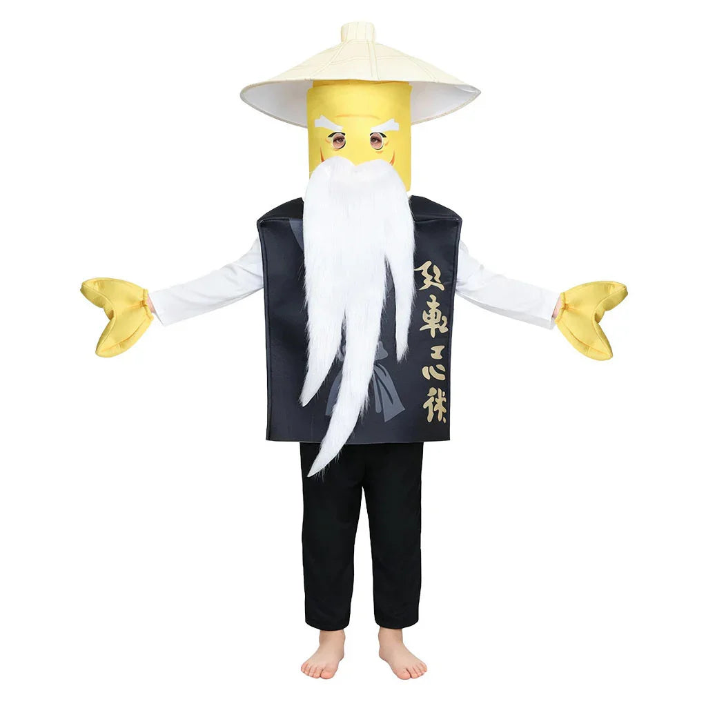 Kid's Ninjago Master Wu Costume Cosplay Party Carnival Adult