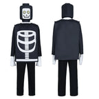 Kid's Ninjago Skulkin Skeleton Costume Cosplay Party Carnival Adult