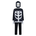 Kid's Ninjago Skulkin Skeleton Costume Cosplay Party Carnival Adult