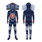 Titan Clockman Skibidi Toilet Jumpsuit Carnival Cosplay Costume For Kids