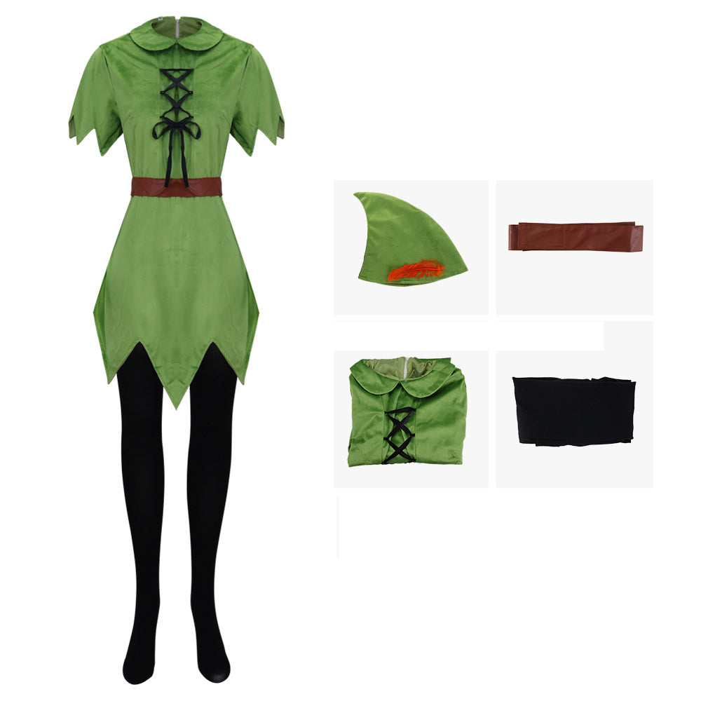 Peter Pan Movie Outfits Carnival Suit Cosplay Costume For Women