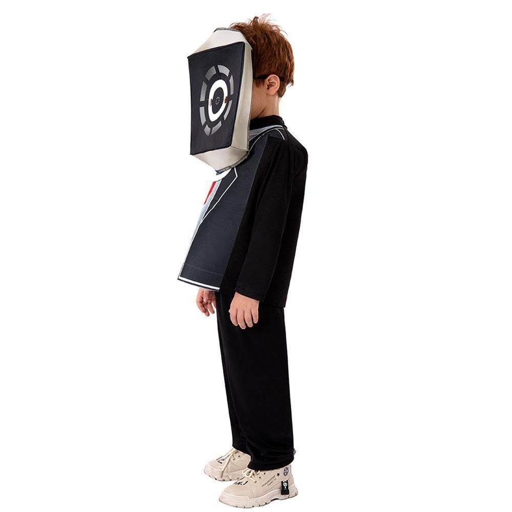 3D Horror Game TV and Toilet Costume Halloween Cosplay Outfit - Azufun