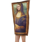 Spoof Murals Mona Lisa Artist Costume Funny Novelty Halloween - Azufun
