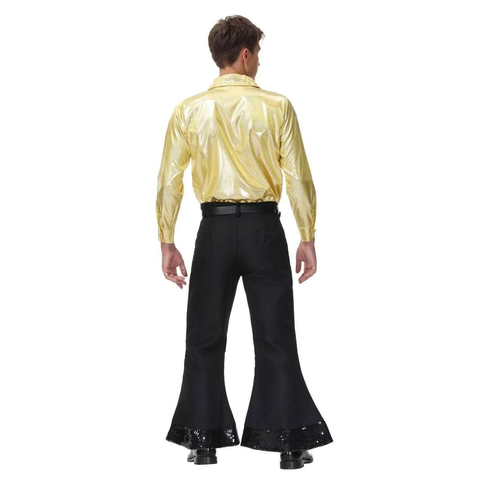 70s Hip Hop Rock Hippie Costumes Fancy Dress Cosplay Halloween Outfit For Adult - Azufun