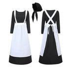 Adult Female French Manor Maid Costume Retro Halloween Dress - Azufun