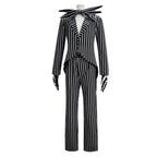 Adult kids Jack Skellington Sally Suit Costume The Nightmare Before Christmas for women men Boy Girl full Set - Azufun