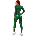 Atlanna Queen Aquaman Cosplay Costume Jumpsuit Halloween Sequined Catsuit Party Zentai - Azufun