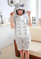 Blink Totoro Pajamas Animal Onesie Hoodie Kigurumi Short Sleeve - Pajamasbuy