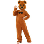 Brown Bear animal furry costume Children's Day Matching Pets Party Halloween - Azufun