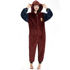 Brown Harry Potter Kigurumi Onesie Pajamas for Adult|?PajmasBuy