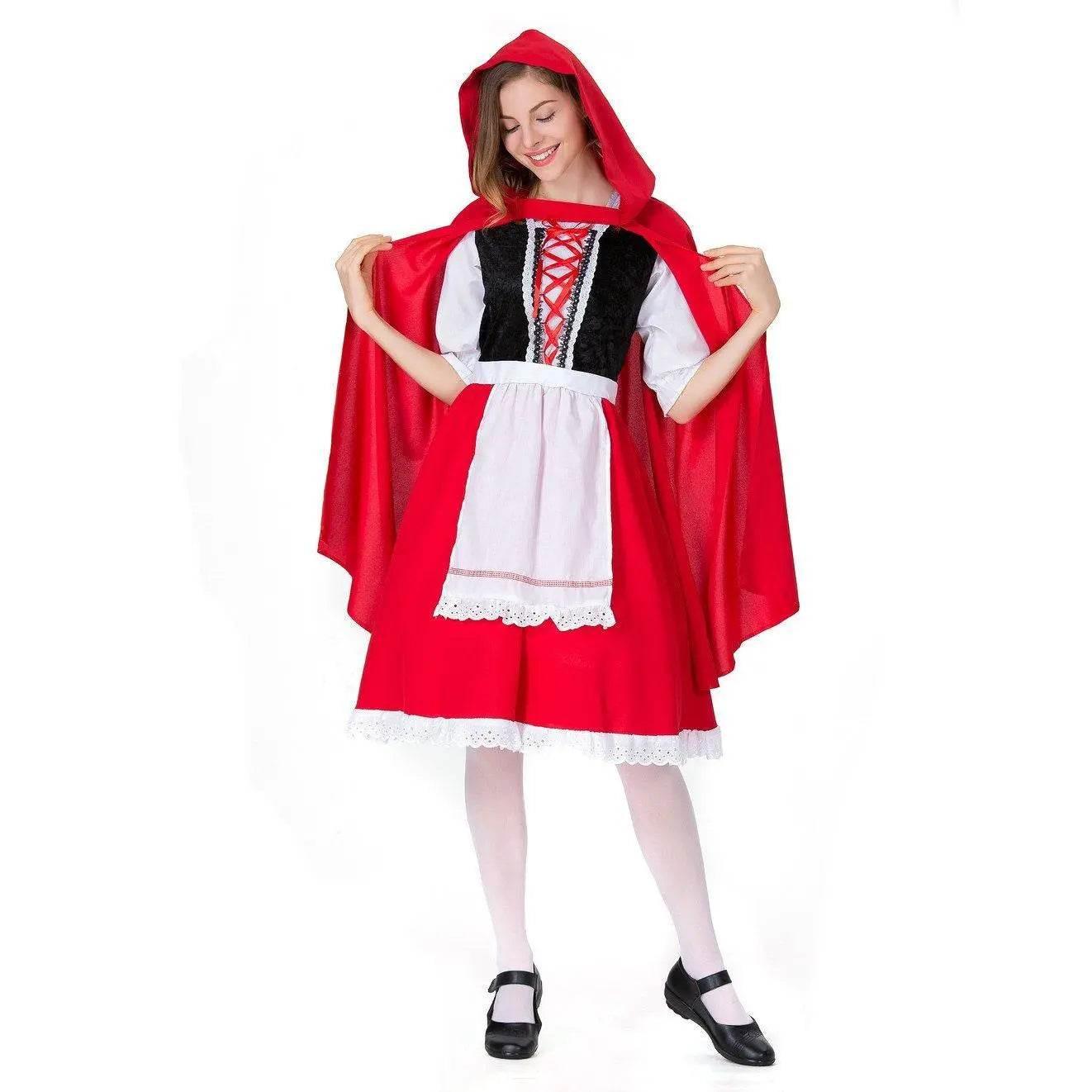 Children's Day Halloween kindergarten Little Red Riding Hood show costume family performance - Azufun