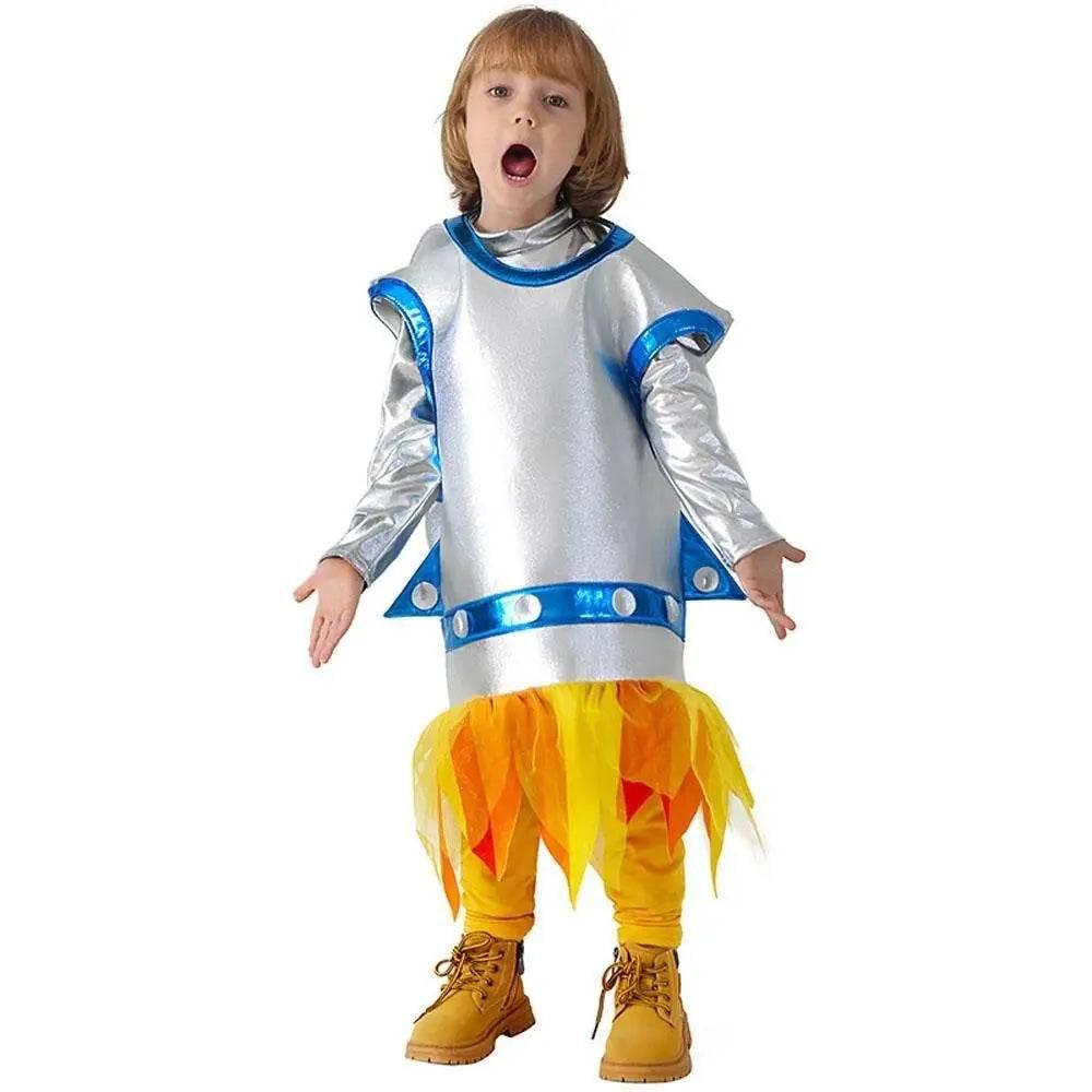Children's Rocket Astronaut Costume Space Stage Outfit for Kindergarten Performances - Azufun