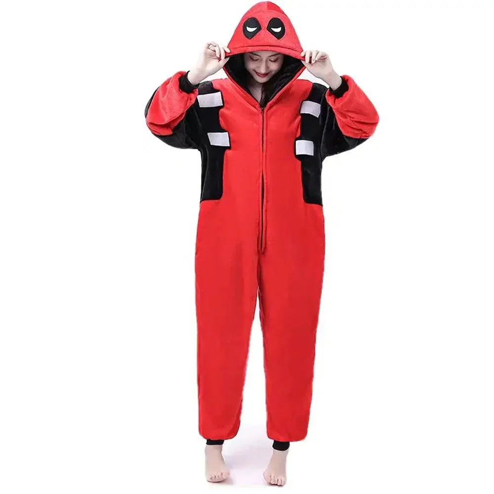 Deadpool Kigurumi Onesie Pajamas for Adults|?PajmasBuy