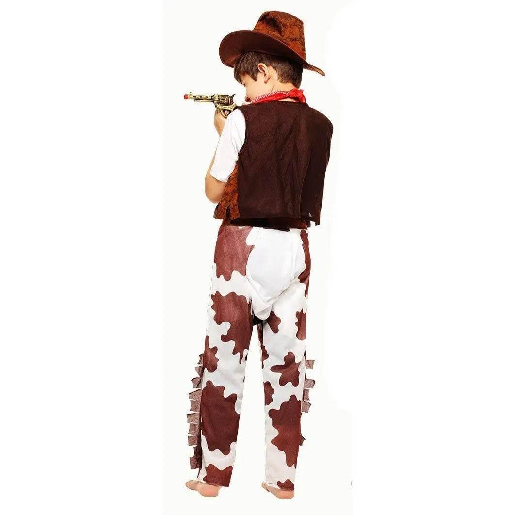 Family Matching West Cowboy Costumes outfit classic wild fancy dress western - Azufun
