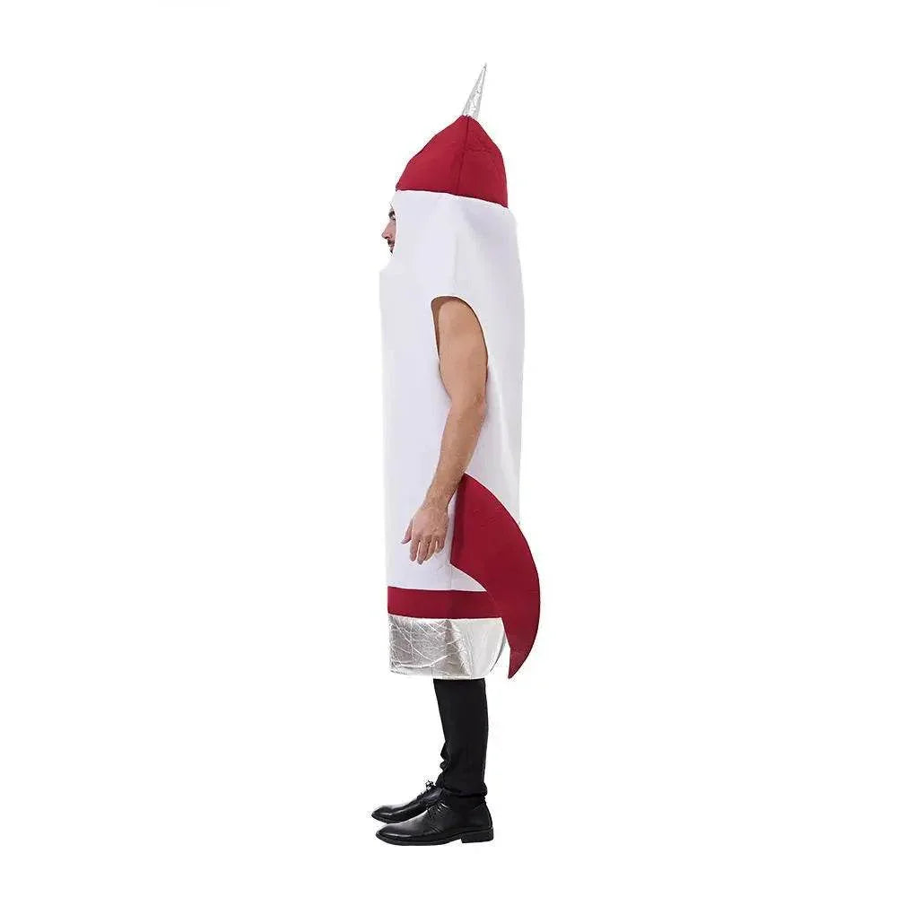 Fancy Dress Space Rocket Inflatable Costume Jumpsuit for Adults Outfit Halloween - Azufun