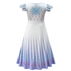 Frozen 2 Cosplay Elsa Halloween Performance Costume Girls Fancy Dress - Azufun