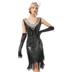 Gatsby 1920s Party Fringe Flapper Dress Retro Costume - Azufun