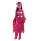 Girl's Deluxe Pink Batgirl Cosplay Costume Halloween Fancy Dress Up Outfit for Child - Pajamasbuy