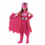 Girl's Deluxe Pink Batgirl Cosplay Costume Halloween Fancy Dress Up Outfit for Child - Pajamasbuy