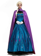 Halloween Adult Snow Queen Anna Cosplay Costume Dress - Azufun