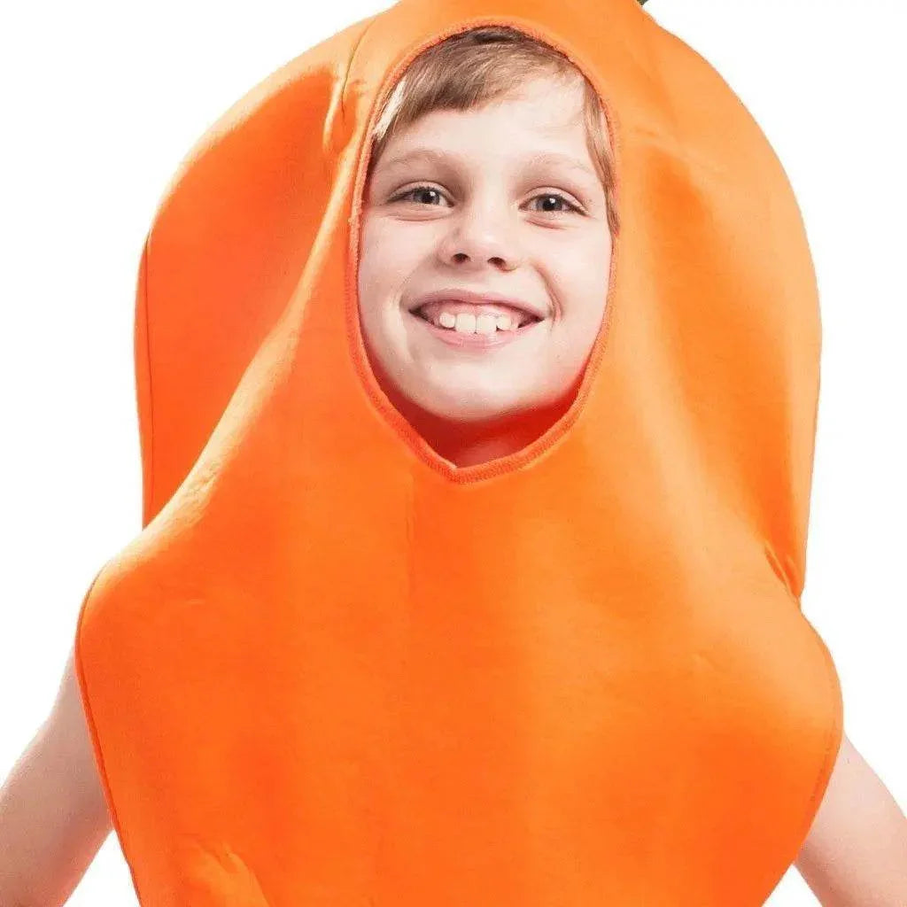 Halloween Carrot Carnival Vegetable Cosplay Christmas Costume for Kids - Azufun