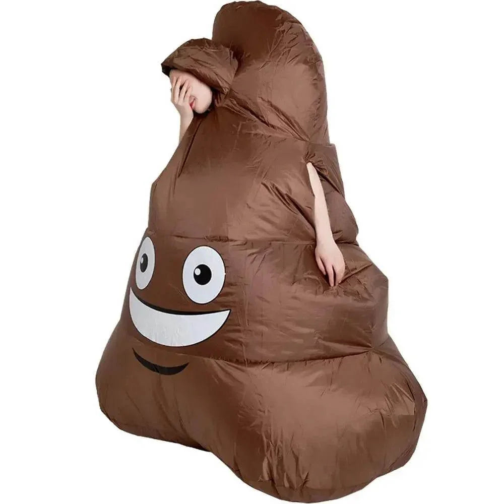 Halloween Emoji Poop Inflatable Party Stage Performance Cosplay Costume - Azufun