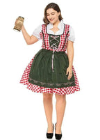 Halloween Plus Size Women German Beer Oktoberfest Cosplay Costume - Azufun