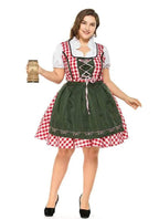 Halloween Plus Size Women German Beer Oktoberfest Cosplay Costume - Azufun
