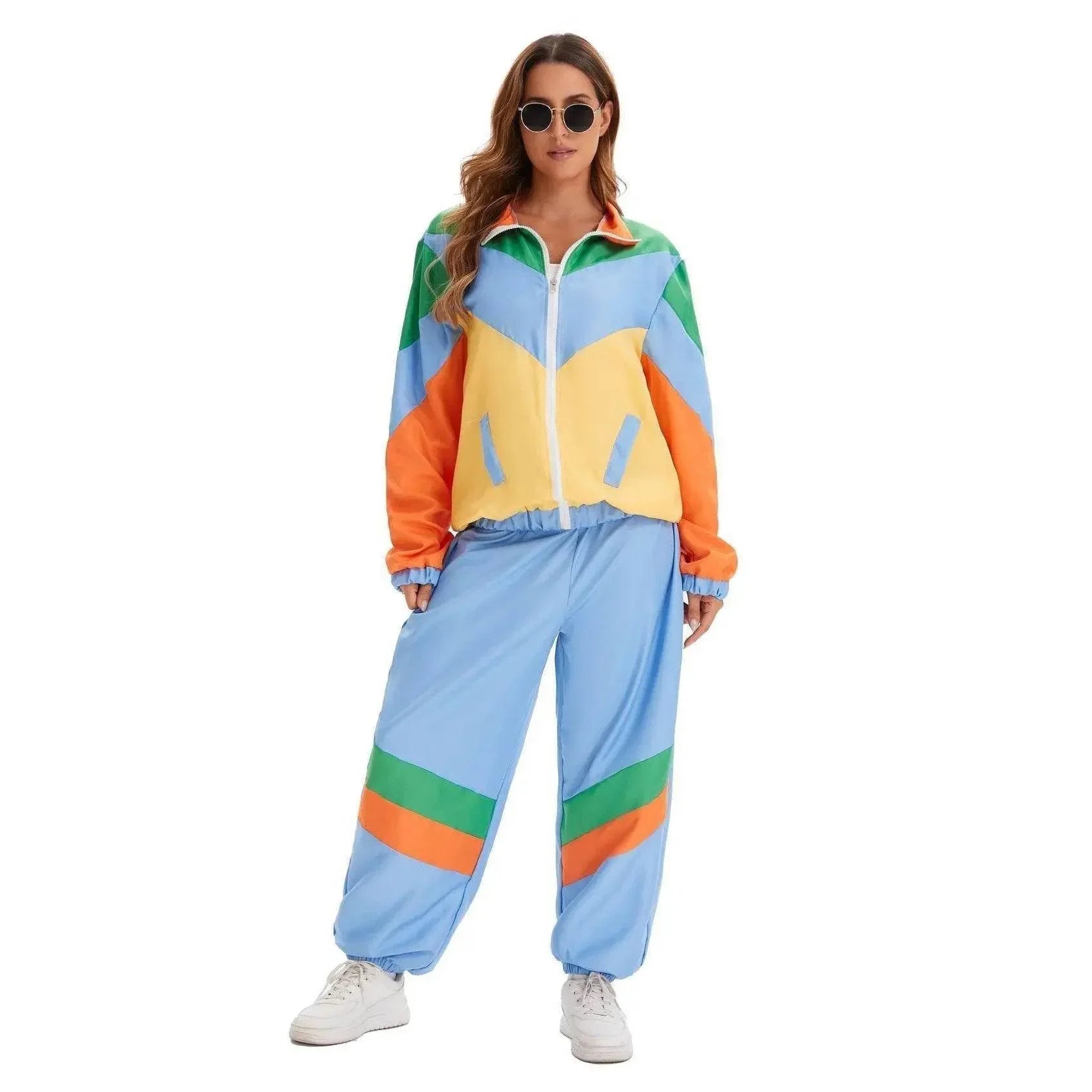 Hip Hop Rock Hippie 70s Costumes Vintage Cosplay Halloween Outfit - Azufun