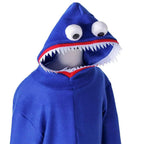Huggy-Wuggy Cosplay Costume Poppy-Playtime Jumpsuit Onesie Halloween Outfit for Kids Boys Girls - Azufun