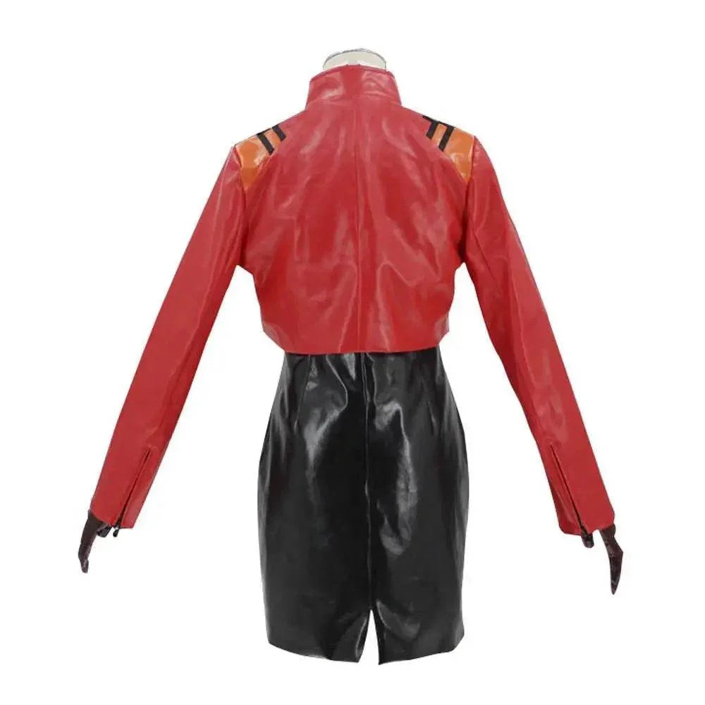 Katsuragi Misato Neon Genesis Evangelion Cosplay Costume Anime Uniform Jacket Halloween Dress Up Suit Outfit for Women - Azufun