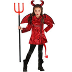 Kid's Punk Style Little Devil Costume Halloween Stage Cosplay - Azufun