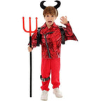 Kid's Punk Style Little Devil Costume Halloween Stage Cosplay - Azufun