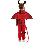 Kid's Punk Style Little Devil Costume Halloween Stage Cosplay - Azufun
