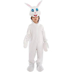 Kids Children White Rabbit Bunny Carrot Party Cosplay Halloween Easter Costume - Azufun
