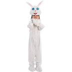Kids Children White Rabbit Bunny Carrot Party Cosplay Halloween Easter Costume - Azufun