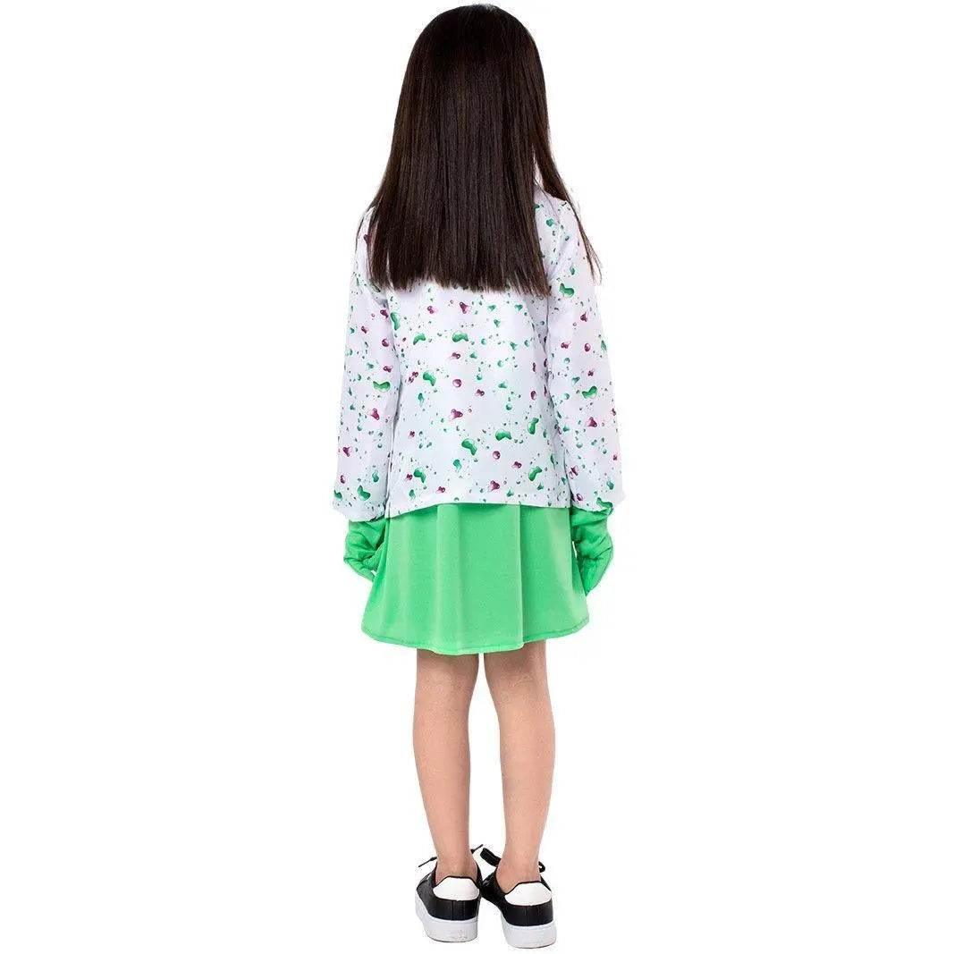 Kids Scientist Halloween Costume Funny Role Play Outfit for Girls' Stage Performances - Azufun