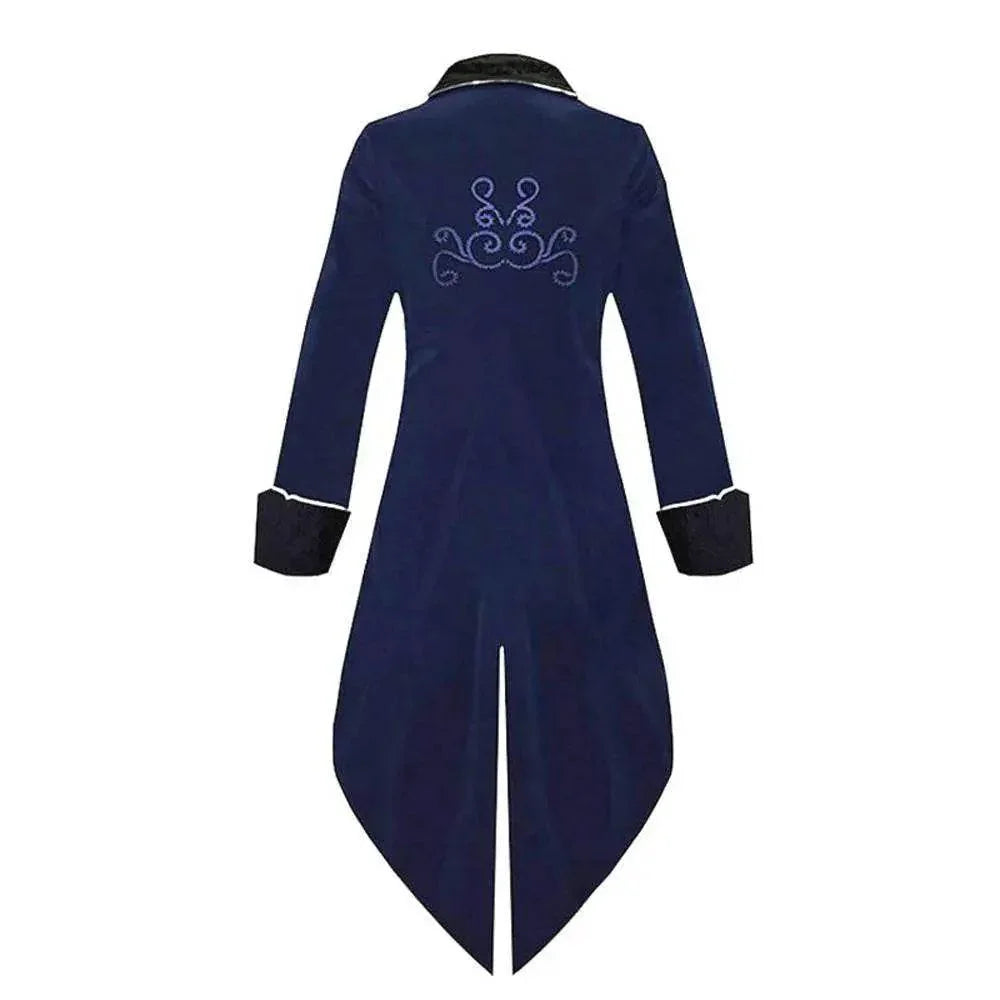 Medieval Steampunk Tailcoat Halloween Costumes Vampire Gothic Jackets Vintage Coat For Men - Azufun