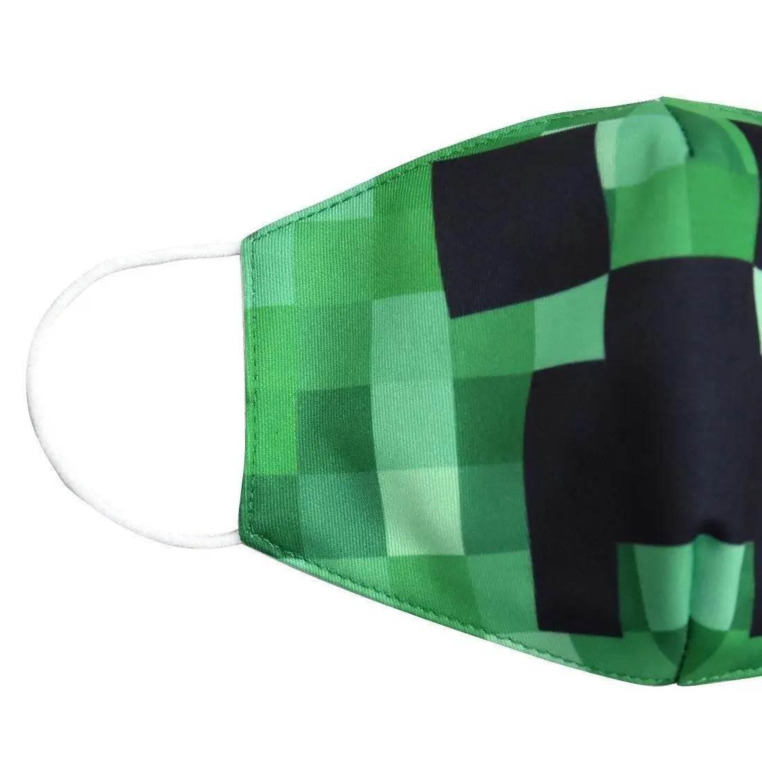 Minecraft Boys Mask Dust Respirator Washable Reusable Masks Kids Face Mouth Muffle Anime Mask - Azufun