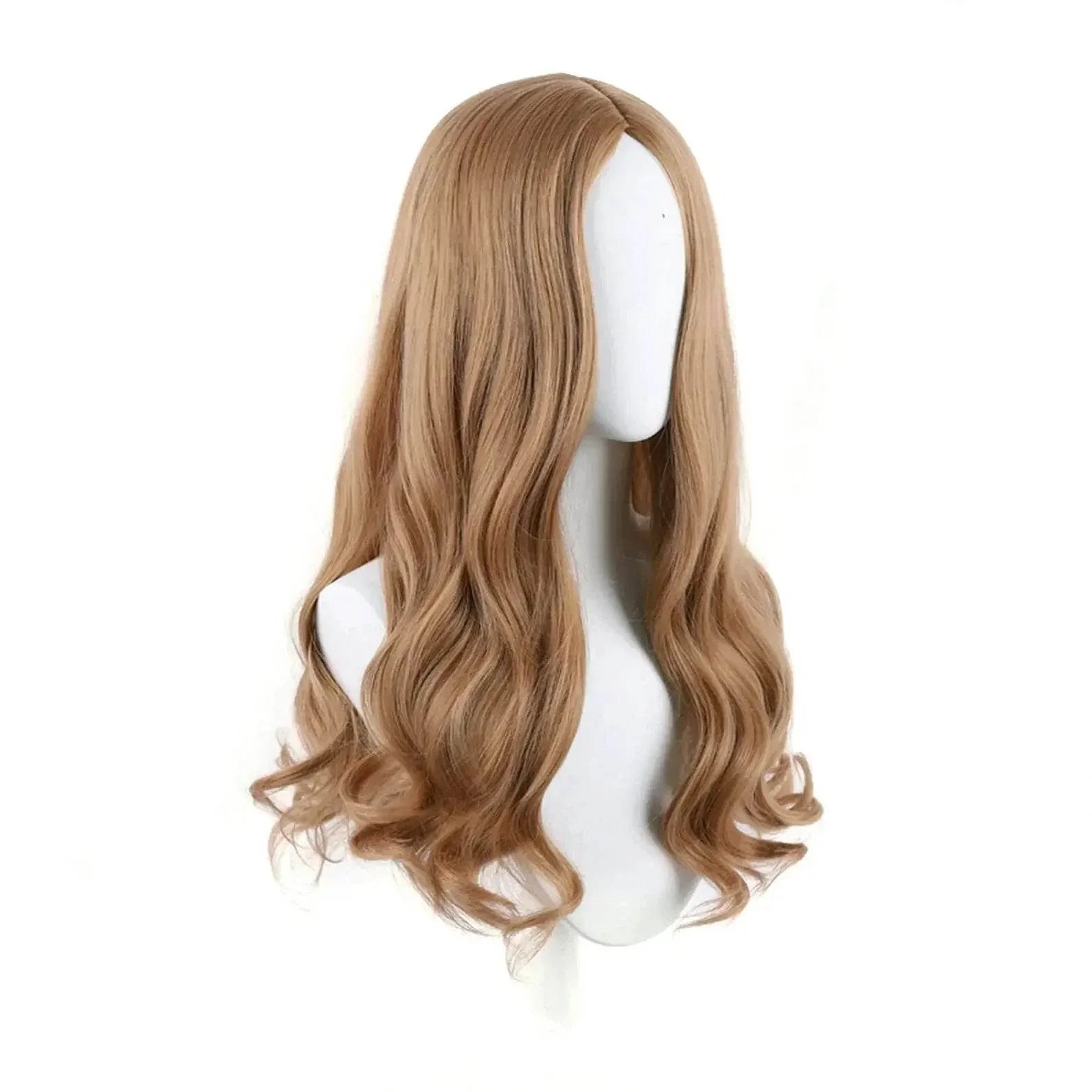 Movie m3gan doll costume wig Long Curly Cosplay Wig for Women - Azufun