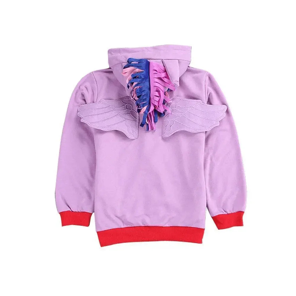 My Little Pony Cartoon Zipper Hoodie Sweatshirt Coat Jacket - Pajamasbuy