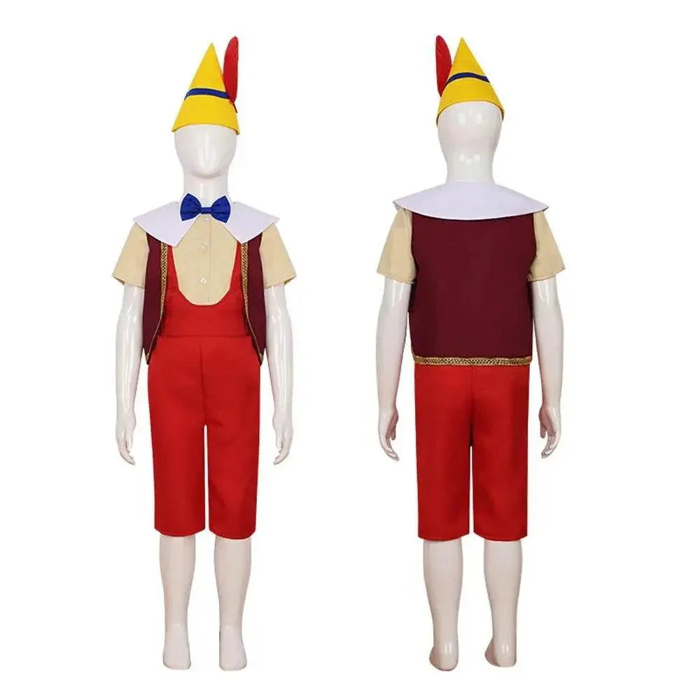 Pinocchio with the long nose Costume Cosplay Anime Suit Outfit Sets Up - Azufun