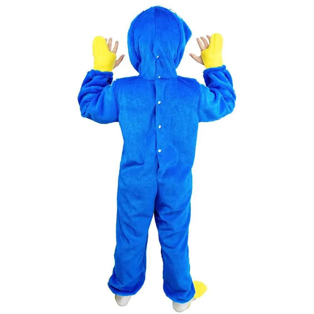 Poppy Playtime Huggy Wuggys Plush Costume Kids Halloween Cartoon Cosplay Jumpsuit - Azufun