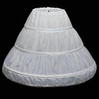 Princess Dress Crinoline Lace Trim Flower Girl Petticoat A-Line - Azufun